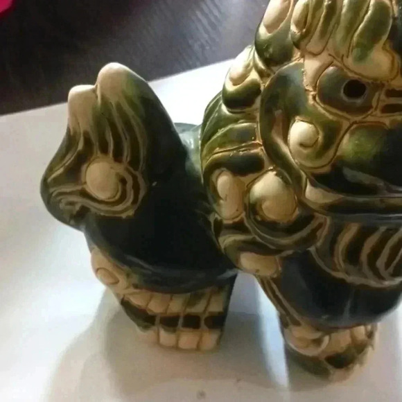 Mid century Majolica stlye glazed vintage piece.. - Picture 3 of 4